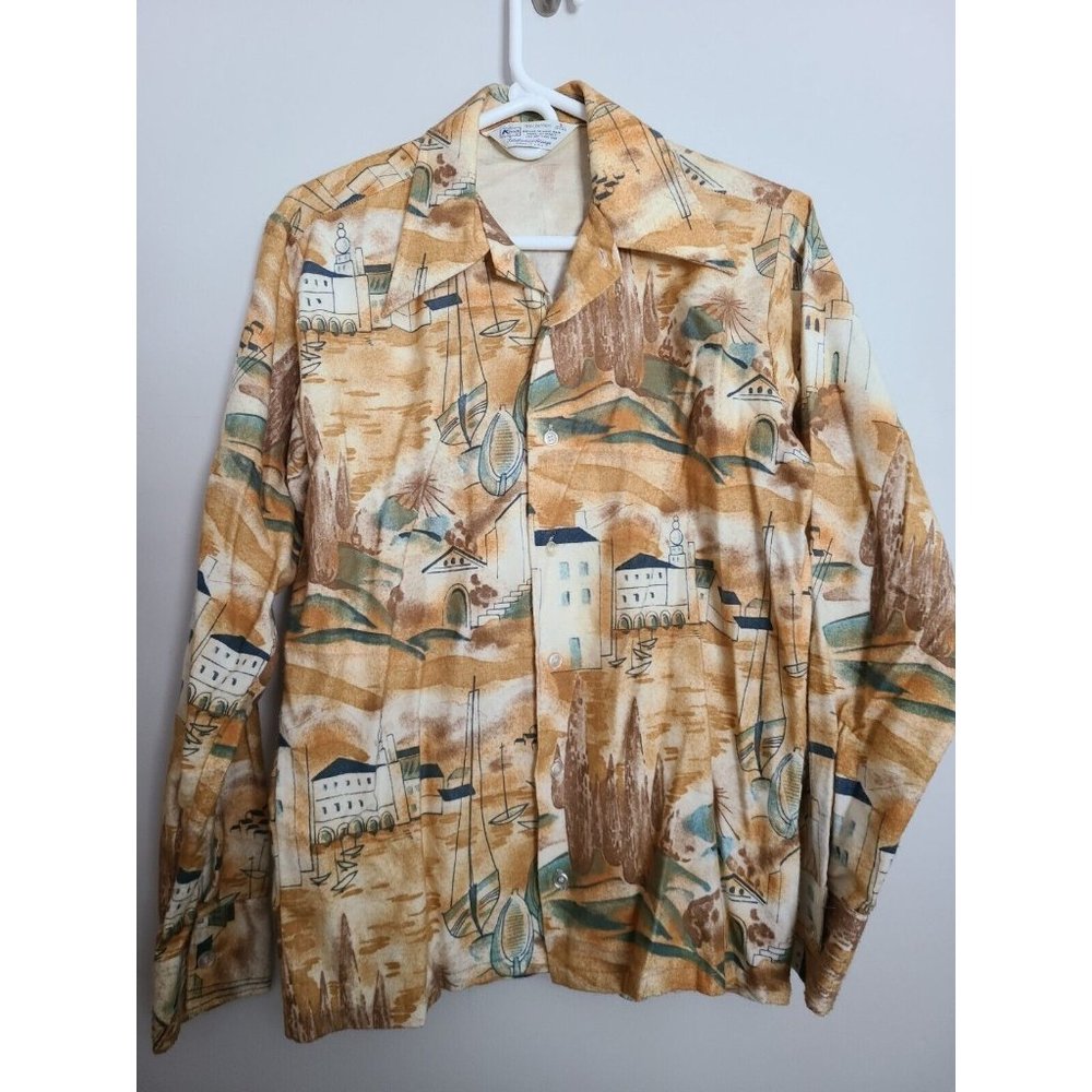 Vintage K-Mart Small Button Down Shirt Womens Graphic
